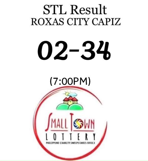 stl roxas capiz result|PCSO Official .